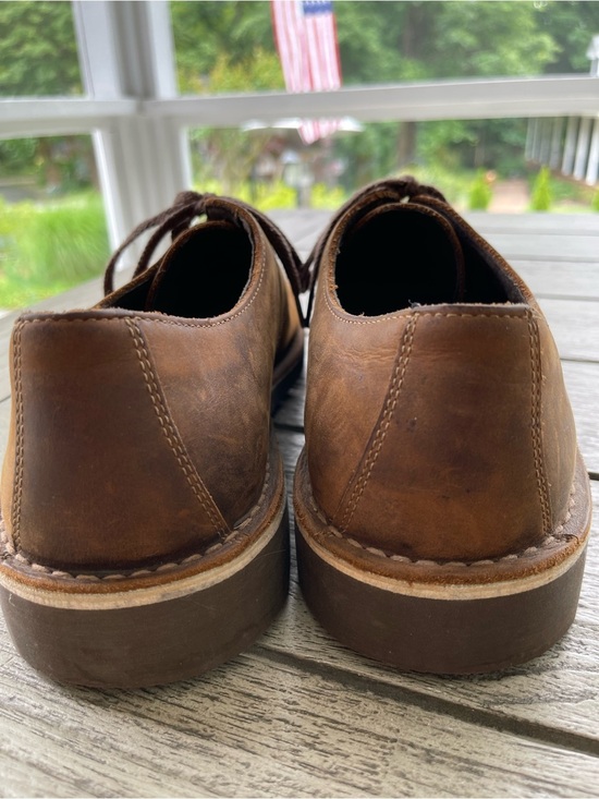 Clarks Men\'s Brown Leather Lace-Up Oxford Casual Shoes Size 13 main image 6